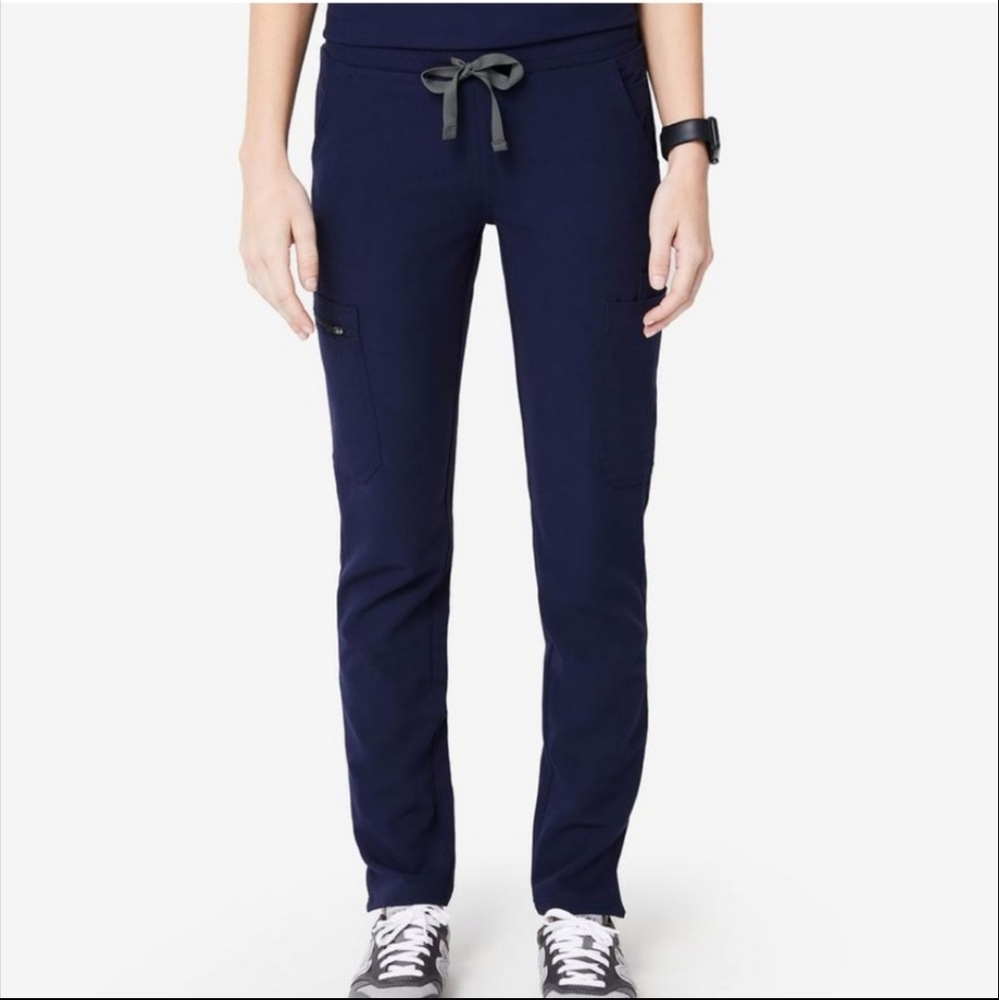 FIGS Yola Skinny Scrub Pant Navy Blue